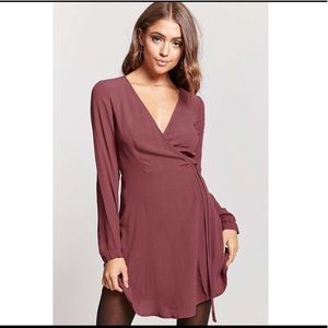 Wrap mini dress